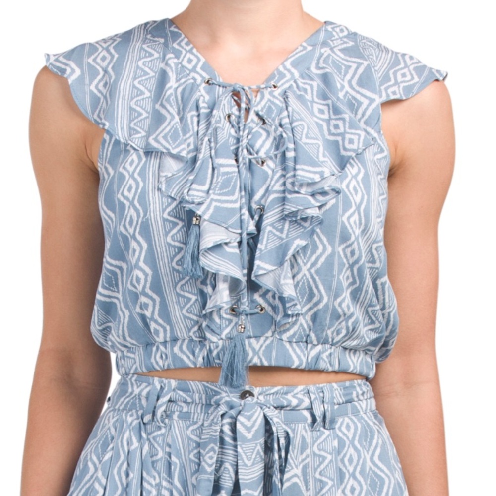 Moon river ruffle top